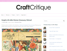 Tablet Screenshot of craftcritique.com
